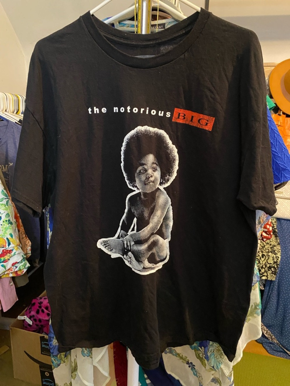 The Notorious B.I.G. Black Graphic Short Sleeve Tee Biggie Smalls